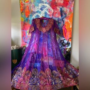 Gorgeous Embroidery Indian Princess Dress Tunic Sari Cocktail Holiday Party 💖